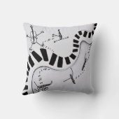 Muziekinstrumenten werpen kussen (Achterkant)