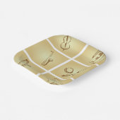 Muziekinstrumentenketch Papieren Bordje (Gebogen)