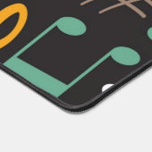 Muziekinstrumentenpatroon Bureaumat (Hoek)