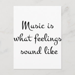 muziekIsWhatFeelingsSoundlike Briefkaart