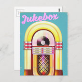 muziekjukebox briefkaart (Voorkant / Achterkant)
