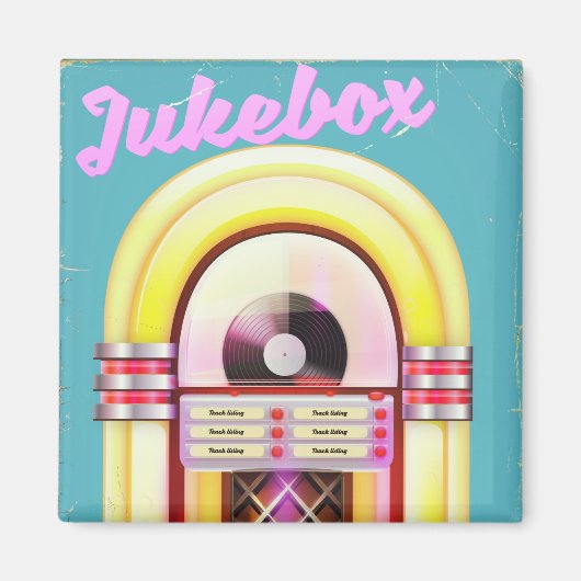 muziekjukebox magneet (Voorkant)