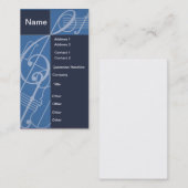 Muziekkaart Visitekaartje (Voorkant / Achterkant)