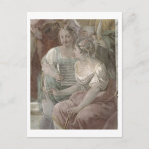 Muziekkamer (fresco) (detail van 60259) briefkaart