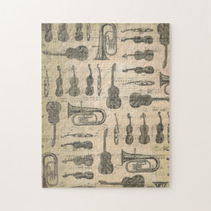 muziekkentaart gitaar Violin Tuba Legpuzzel