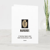 Muziekkerstboom Feestdagen Kaart (Achterkant)