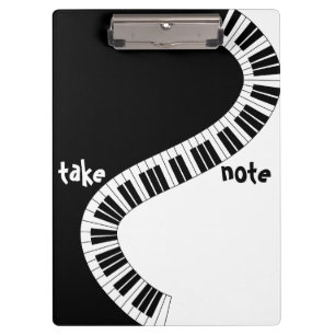 Muziekklembord "Neem nota" Klembord