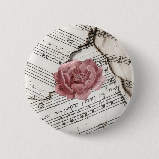 muziekknop ronde button 5,7 cm (Voorkant)