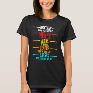 Muziekkoor Muzikant Appreciation Theatre Director T-shirt