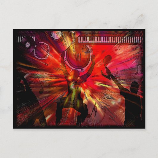 Muziekkunst Briefkaart (Voorkant)