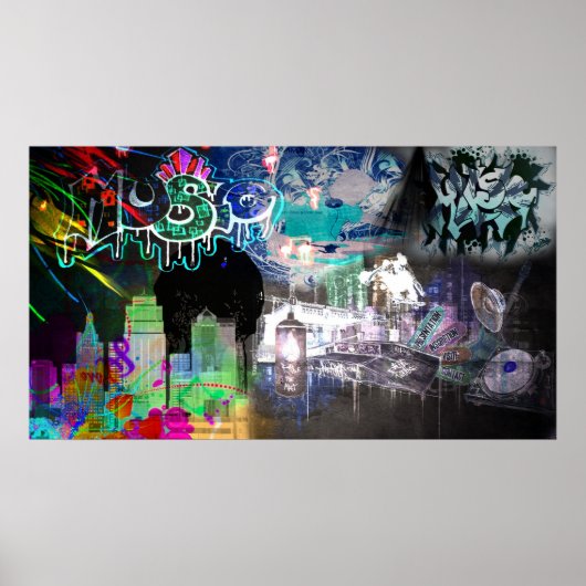 Muziekkunstleven Poster (Voorkant)