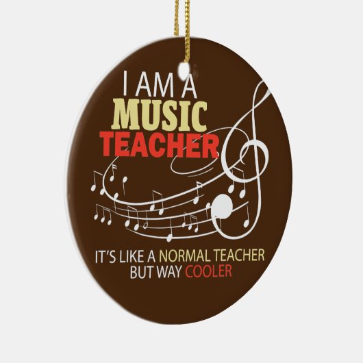 Muziekleraar als normale leraar, maar weg keramisch ornament (Rechts)