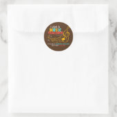 Muziekleraar als normale leraar, maar weg ronde sticker (Tas)