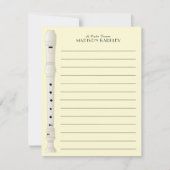 muziekleraar bedankkaart (Voorkant)