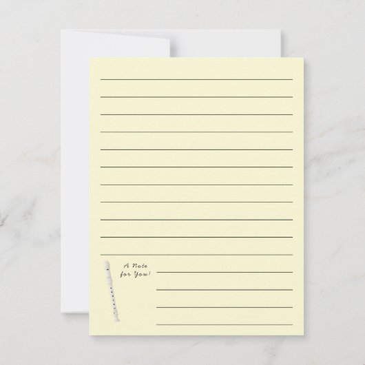 muziekleraar bedankkaart (Achterkant)