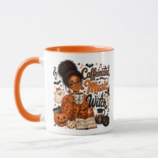 Muziekleraar Caffeinated Heks Sinaasappel Mok