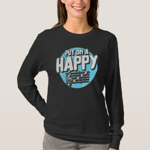 Muziekleraar cottagecore Doe een blij gezicht Musi T-shirt