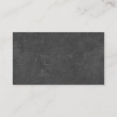 Muziekleraar Elegant Chalkboard Visitekaartje (Achterkant)