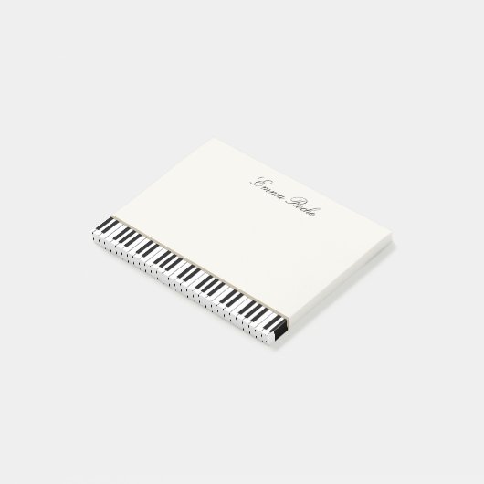 Muziekleraar Elegant Piano Keys Visitekaartje Post-it® Notes (Schuin)