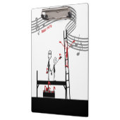 Muziekleraar Funny Stickman Klembord (Links)