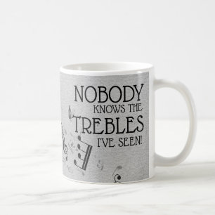 Muziekleraar Funny Treble Joke Naam Sjabloon Co Koffiemok