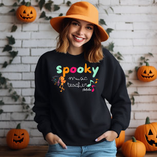 Muziekleraar Halloween Spooky Sweater Gift