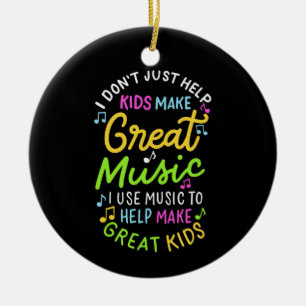 Muziekleraar - Help Kinderen muziek te maken Keramisch Ornament