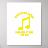 Muziekleraar in ruste Ik marcheer nu naar mijn eig Poster (Voorkant)