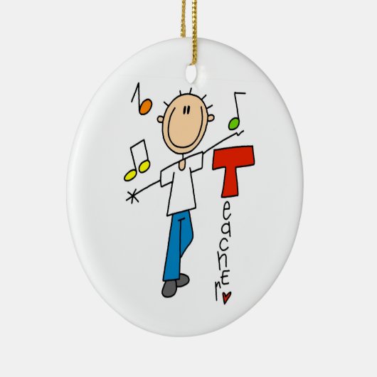 Muziekleraar Keramisch Ornament (Rechts)