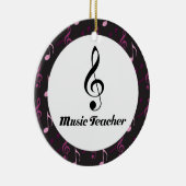 Muziekleraar Kerstmis, keepomwille Ornament (Rechts)