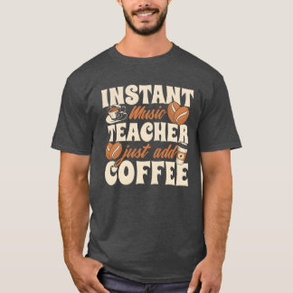 Muziekleraar Koffievrienden T-shirt