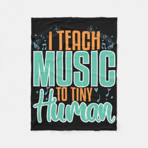 Muziekleraar Muziekschool Musici Muzikaal Geweldig Fleece Deken