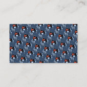 Muziekleraar piano elegant blauw visitekaartje (Achterkant)