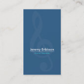 Muziekleraar Piano Guitar Visitekaartje (Voorkant)