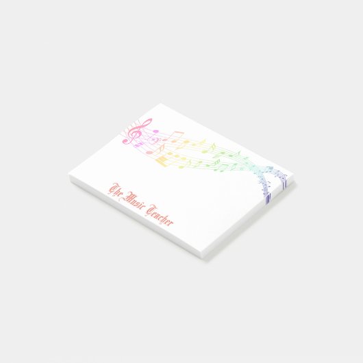 Muziekleraar Post-its, cadeau voor docenten Post-it® Notes (Schuin)
