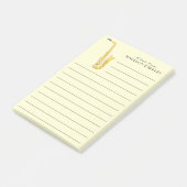 Muziekleraar Saxofoon Post-it® Notes (Schuin)