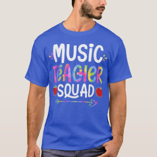 Muziekleraar Squad eerste dag van het Stropdas-Dye T-shirt