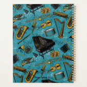 Muziekleraar, terug naar school, instrumenten planner (Achterkant)