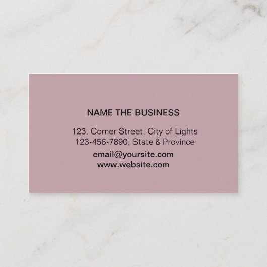 Muziekleraar Treble Note roze Sound Waves Visitekaartje (Achterkant)