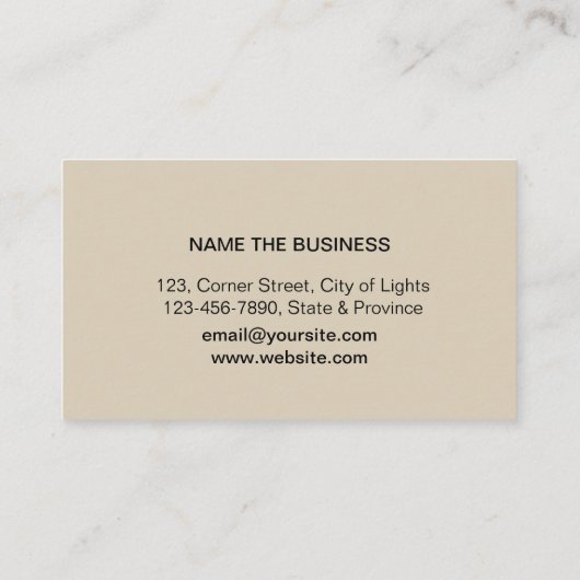 Muziekleraar Treble Note Waterverf Sound Waves Visitekaartje (Achterkant)