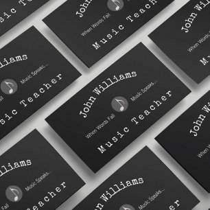 Muziekleraar Visitekaartje