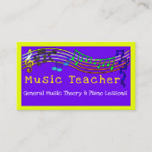 Muziekleraar Visitekaartje (Voorkant)