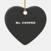 Muzieklerarenappreciatiedag, Geweldige Keramisch Ornament (Achterkant)