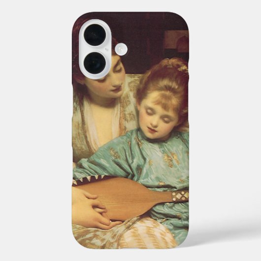 Muziekles door Lord Frederic Leighton Case-Mate iPhone Case (Achterkant)