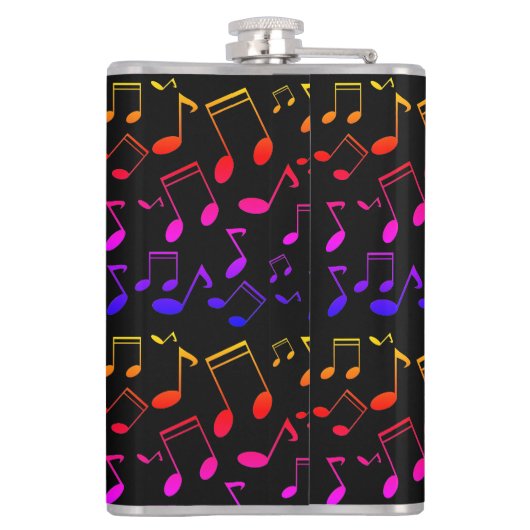 muziekles, notities heupfles (Achterkant)