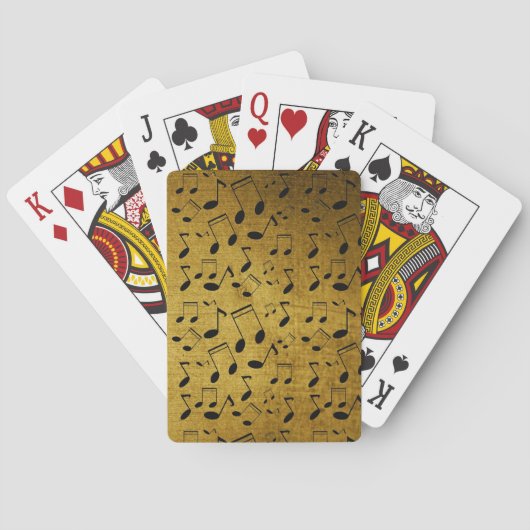 muziekles, notities pokerkaarten (Achterkant)