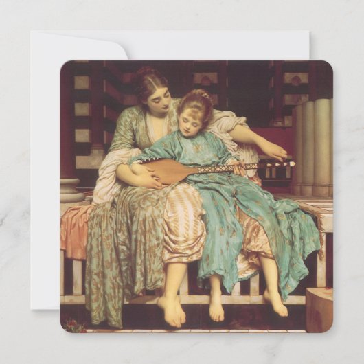 Muziekles van Lord Frederic Leighton (Voorkant)