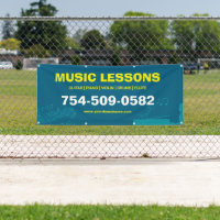 Muzieklessen Aangepaste Bewerkbare Banner