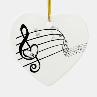 Muziekliefde Keramisch Ornament