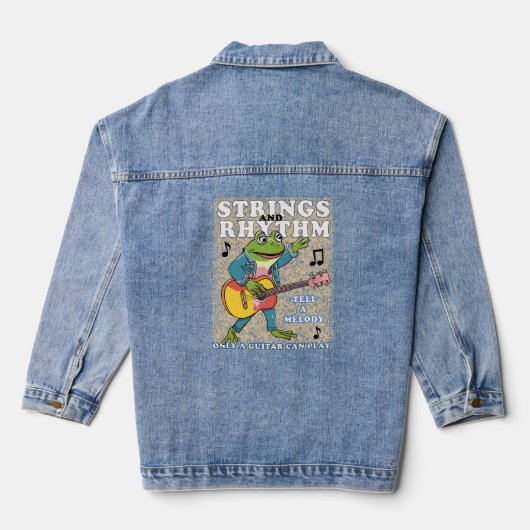 muziekliefhebber denim jacket (Achterkant)